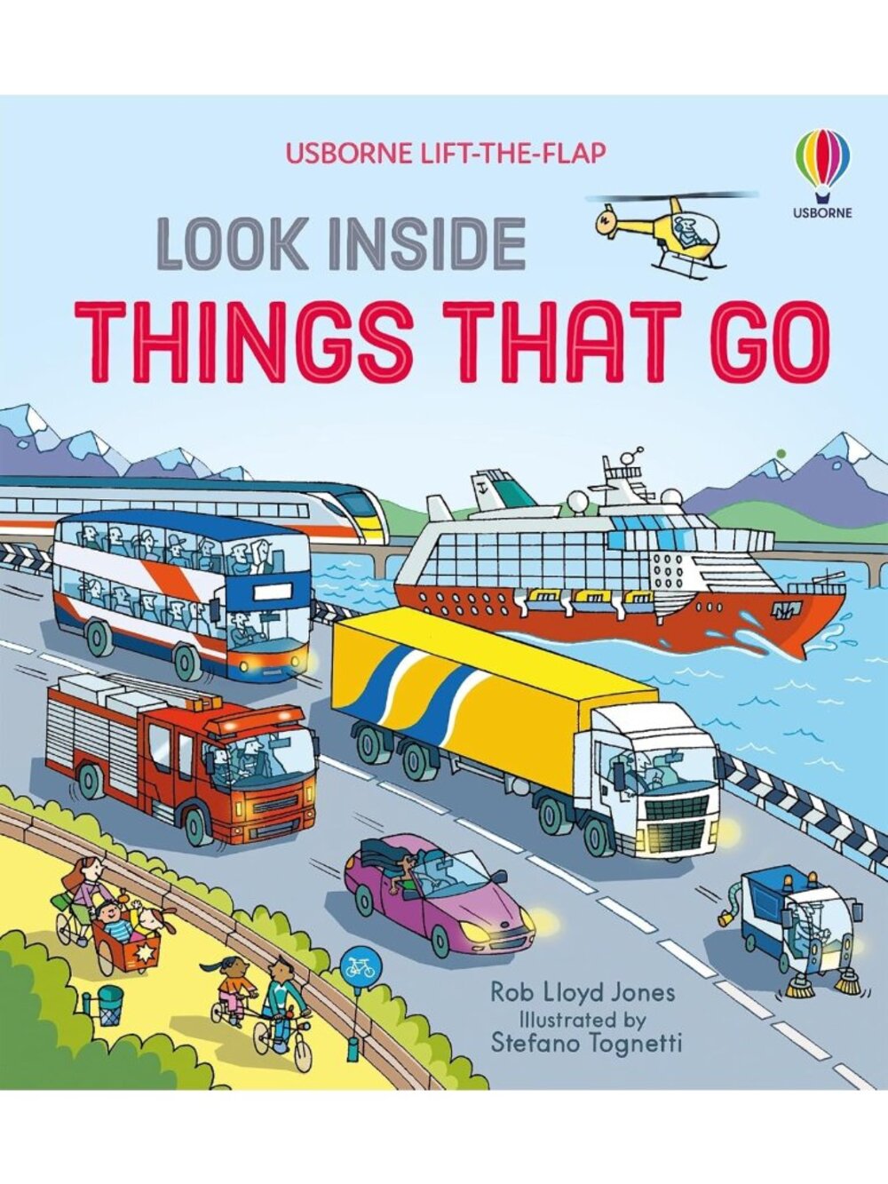 Lift-the-Flap Book on Exciting Vehicles & Fun Facts for Kids Ages 5-8